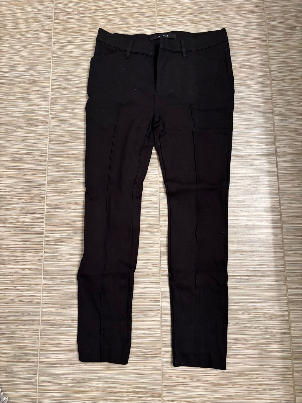 J Brand Black Tailored Front-Zip Pants